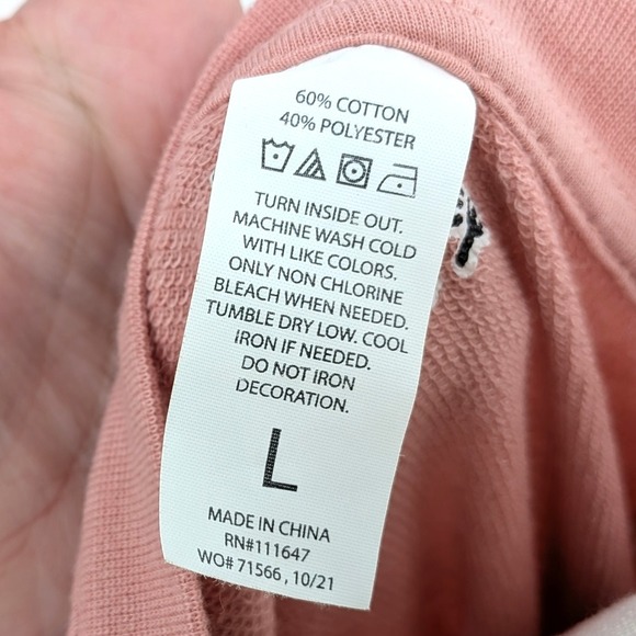 Disney Winnie the Pooh "Oh, Bother" Sweatshirt Women's Size M Blush Pink Graphic - Picture 6 of 8